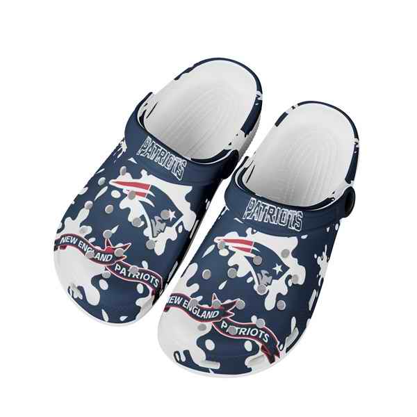 Women's New England Patriots Bayaband Clog Shoes 003